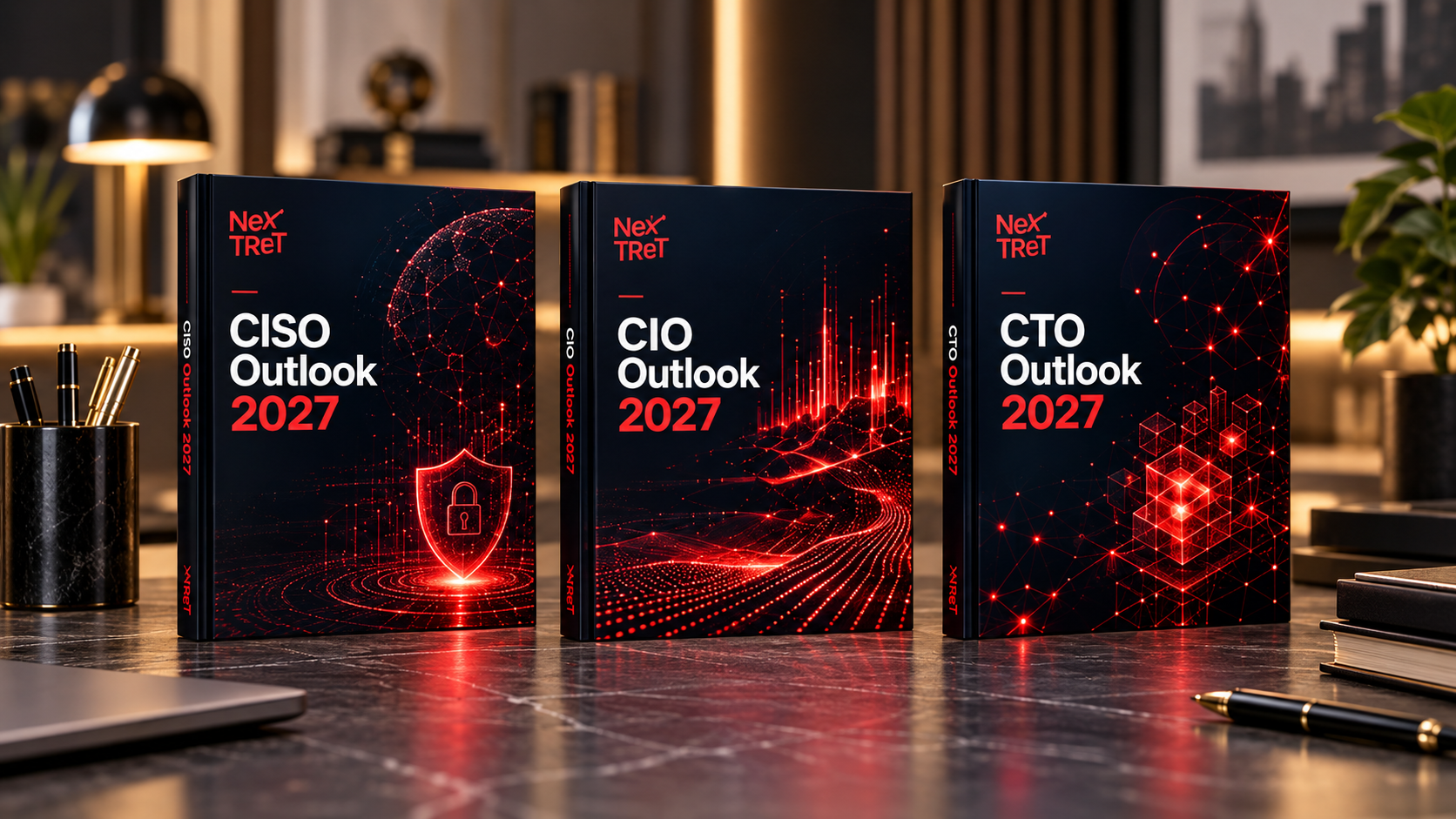Trilogía editorial NexTReT Executive Outlook Series 2027: CISO, CIO y CTO