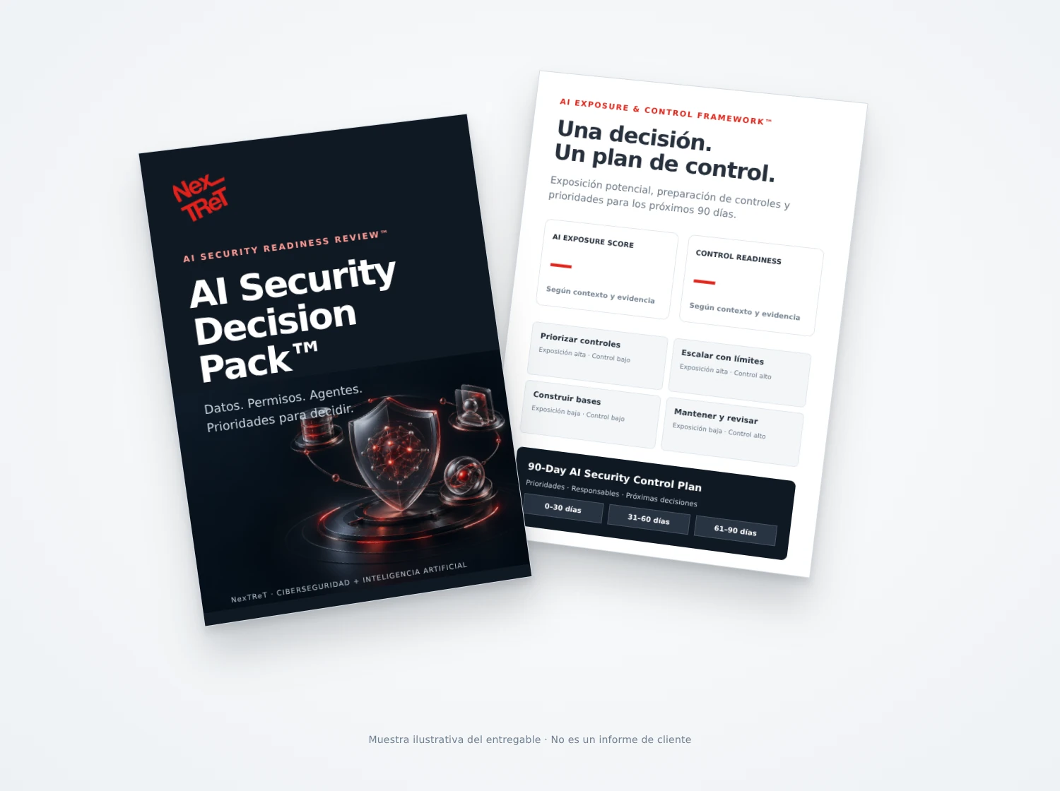 nextret-ai-security-decision-pack-v2 Muestra ilustrativa del Decision Pack posterior a la revisión