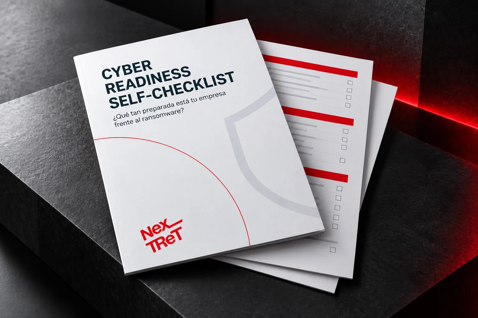 Mockup ilustrativo del Cyber Readiness Self-Checklist de NexTReT